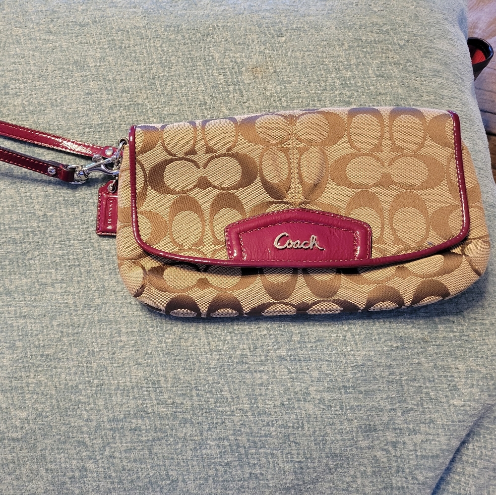Like new Coach wristlet